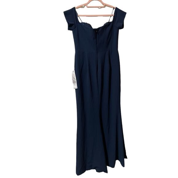 Dress the Population Off the Shoulder Gown Blue XL $264 Retail - Picture 5 of 7
